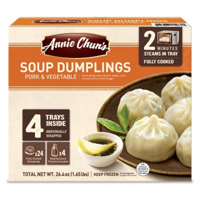 Annie Chun's Soup Dumplings, Pork & Vegetable (4 pk.) - Sam's Club
