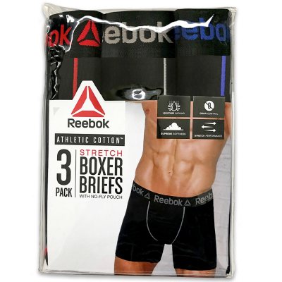 Reebok Men s Cotton Stretch Boxer Brief 3 Pack Sam s Club