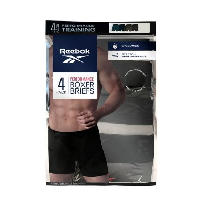 Reebok Men s 4 Pack Performance Boxer Brief Sam s Club