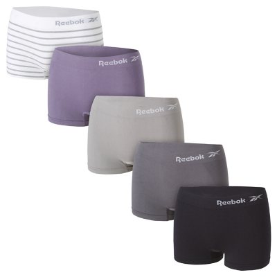 Women's Boyshort Panties Seamless Nylon Underwear Stretch Boxer Briefs 5  Pack