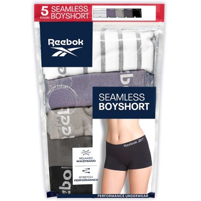 Reebok Women's Slipshorts - Long Leg Seamless Boyshorts (4 Pack) :  : Clothing, Shoes & Accessories