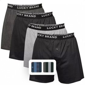 Lucky Brand Men's 4-Pack Knit Boxer