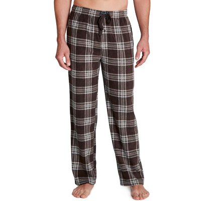 Lucky Brand Men's Cloud Soft Fleece Drawstring Waist Sleep Pant (Red Plaid,  S) 