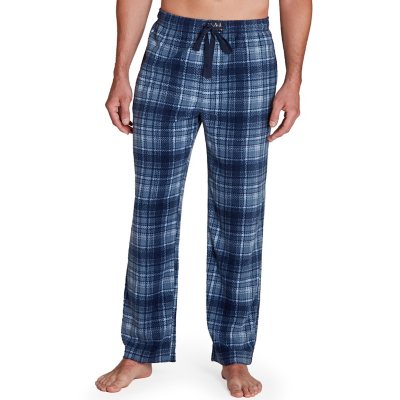 Lucky Brand Men's Cloud Soft Fleece Drawstring Waist Sleep Pant (Red Plaid,  S) 