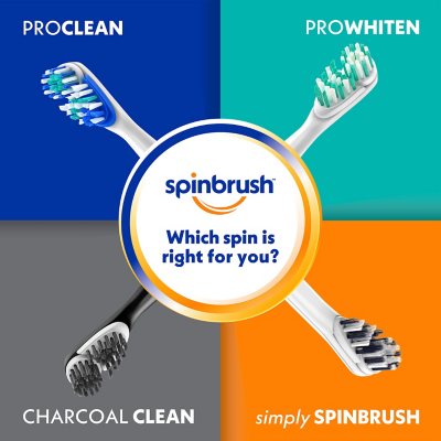 SpinBrush by Arm & Hammer Pro Clean Powered Toothbrush Soft