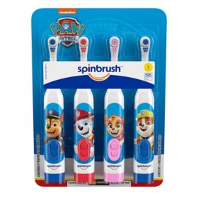 Spinbrush Kid's Paw Patrol Battery Toothbrush, 4 pk.