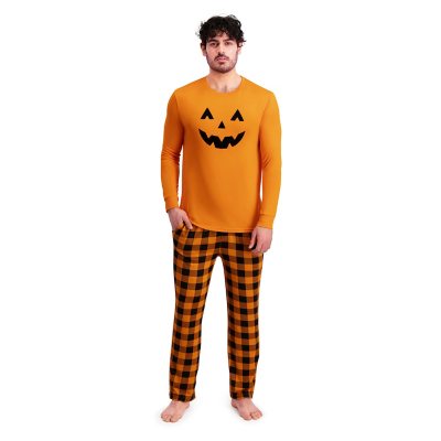DreamLife Men's Halloween Pajama Set OrangeXS:- XS, Orange