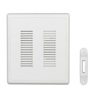 Nicor Lighting PRCP2 - Video Compatible Doorbell Chime Kit with White Decorative Button		