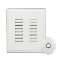 Nicor Lighting PRCP2 Video Compatible Doorbell Chime Kit with White Stucco Button