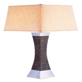 Square-Shade 31" H Table Lamp