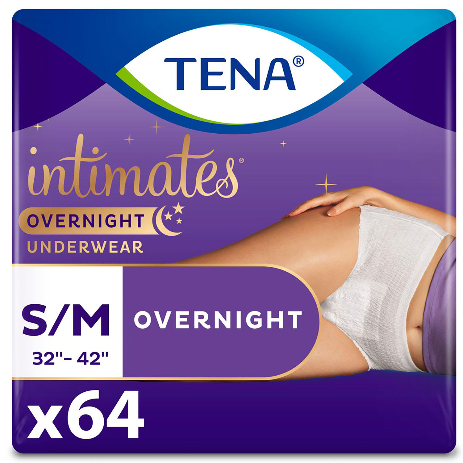 Tena Incontinence Underwear for Women, Overnight, Medium 16 Count