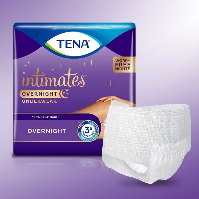 TENA Overnight Underwear, Size Medium, 32/42 32 count