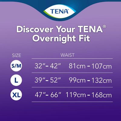 TENA Intimates Overnight Underwear - S/M