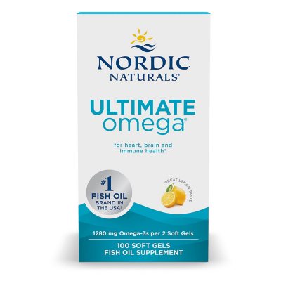 Nordic Naturals Ultimate Omega Softgels 1280 mg Fish Oil 100 ct