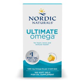 Nordic Naturals Ultimate Omega Softgels 1280 mg Fish Oil 100 ct.