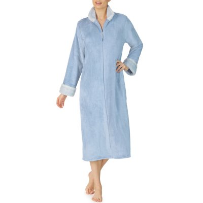 Anne Klein Long Sleeve Zip Plush Robe - Sam's Club