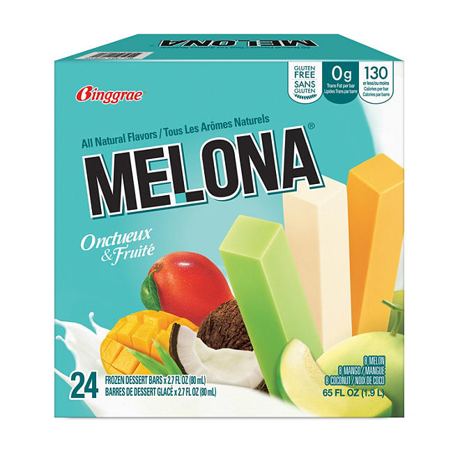 Binggrae Melona Frozen Dairy Dessert Bars Variety Pack 24 pk.
