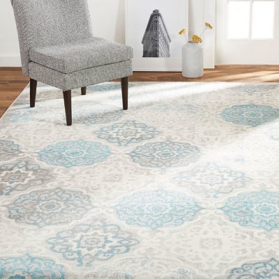 Home Dynamix Area Rug, Assorted Designs & Sizes:- 6'x9', Blue/Grey