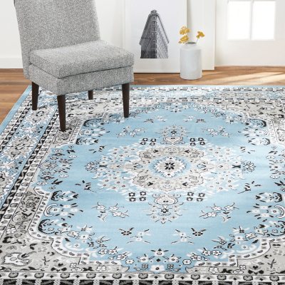 Home Dynamix Area Rug, Assorted Designs & Sizes:- 2'x7', Blue/Grey