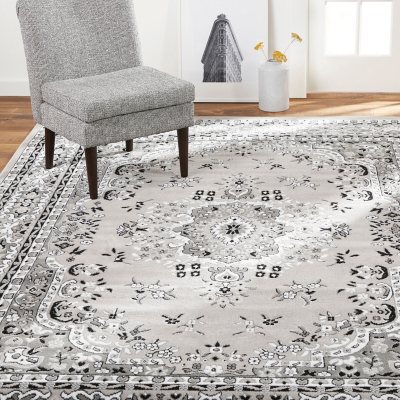 Home Dynamix Area Rug, Assorted Designs & Sizes:- 2'x7', Grey/Ivory