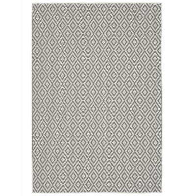 Tripoli Lydia Area Rug - Gray/Cream 7'10' x 10'2':- 7'10' x 10'2'