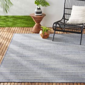 Outdoor Rug - Modern Area Rugs for Indoor and Outdoor patios, Kitchen and  Hallway mats - Washable Outside Carpet (5x7, Medallion - Blue/White)