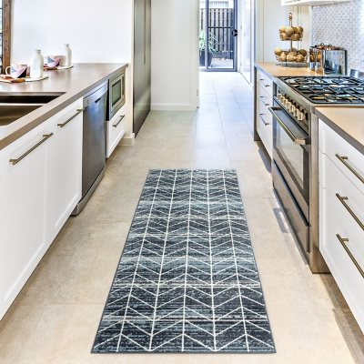 Martha Stewart Alle Area Rug - Quilt Blue/Stone Grey, Assorted Sizes ...