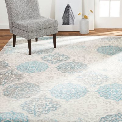Home Dynamix Area Rug, Assorted Designs & Sizes:- 3'x4', Blue/Grey
