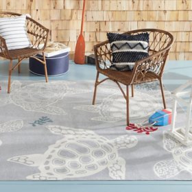 Home Dynamix Sea Turtle Indoor/Outdoor Area Rug, Assorted Colors and Sizes