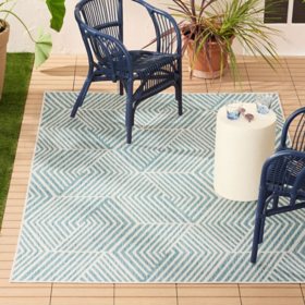Nicole Miller Ombre Geo Indoor/Outdoor Area Rug