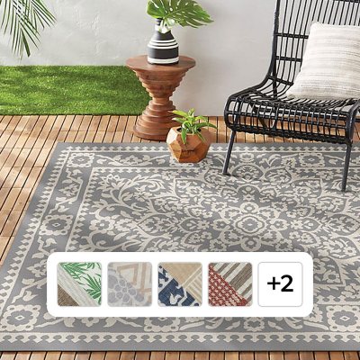 Nicole Miller Sharon Reversible Indoor/Outdoor Area Rug, 5' x 7' - Sam ...