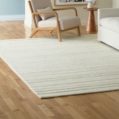 Harrison Handmade Area Rug, 9'x12':- Ivory Denim, 9'x12'