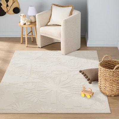 Town &amp; Country Play Eternal &amp; Medina Kids Area Rug Collection:- Dinosaur Party, 5'2'x7'2'