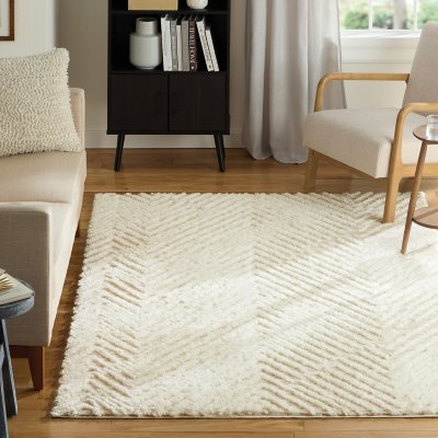 Home Dynamix Area Rug, Assorted Designs & Sizes:- 5'x7', Ivory