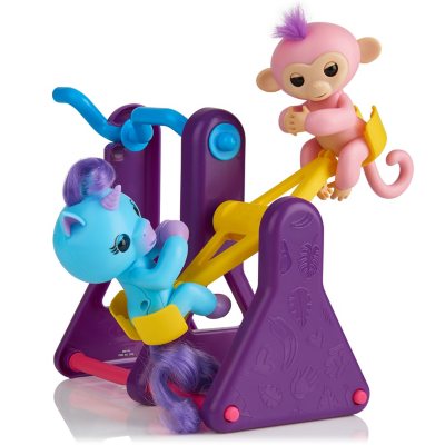 Details about    Fingerlings Playset  See-Saw with 2 Fingerlings Baby Monkey Toys Calli 