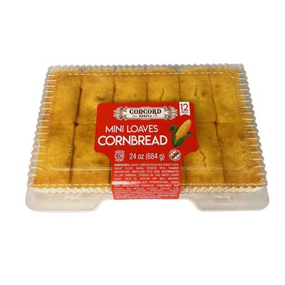 Concord Bakery Mini Loaves Cornbread (12 ct.) Sam's Club