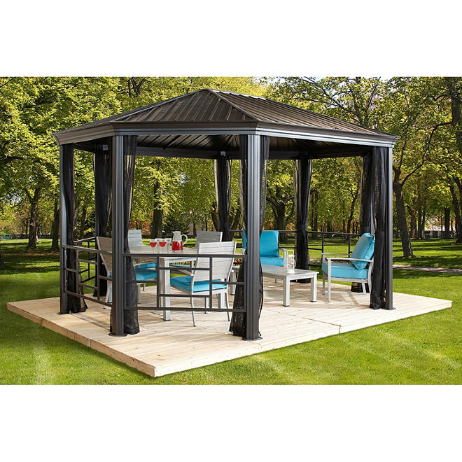 SOJAG Komodo Sun Shelter with Fence, 12 x 18
