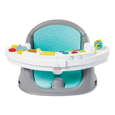 Infantino Music & Lights 3-in-1 Discovery Seat and Booster for Babies and Toddlers  Unisex  Teal