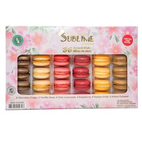Sublime Desserts Macarons Assorted Flavors, Frozen, 36 ct.