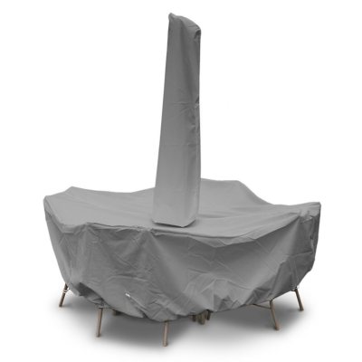 KoverRoos MAX Round Dining Set Cover:- 108'D x 28'H, Umbrella Hole