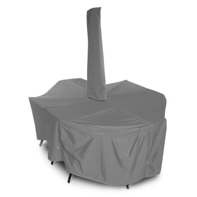 KoverRoos MAX Square Dining Set Cover:- 140'L x 80'W x 36'H, Umbrella Hole