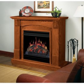 Dimplex Compact Electric Fireplace Oak Sam S Club