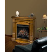 20" Compact Fireplace Electric Firebox - Oak