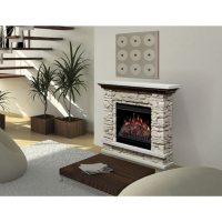 Dimplex Lincoln Compact Electric Fireplace - Stone