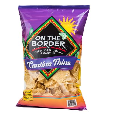 On The Border Cafe Style Tortilla Chips Bag, 22.25 oz.