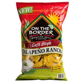 On The Border Cafe Style Jalapeno Ranch Tortilla Chips, 20 oz.