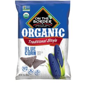 On The Border Organic Blue Corn Tortilla Chips 16 oz.
