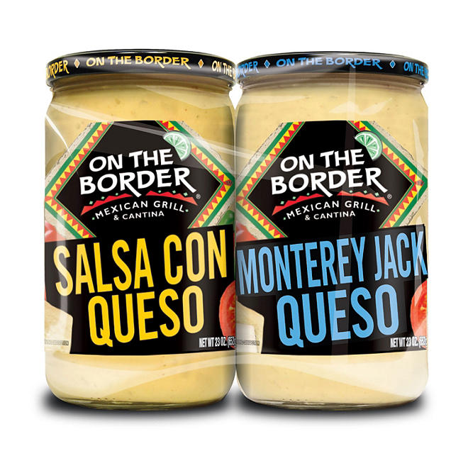 On The Border Queso, Variety Pack 23 oz., 2 pk.