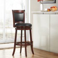 Marion 29" Cushion Back Swivel Stool, Assorted Colors