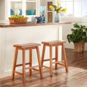 Alta 24" Counter Height Backless Stool Set of 2 